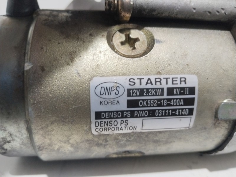 Recambio de motor arranque para kia carnival ii 2.9 crdi lx referencia OEM IAM 0K55218400A  