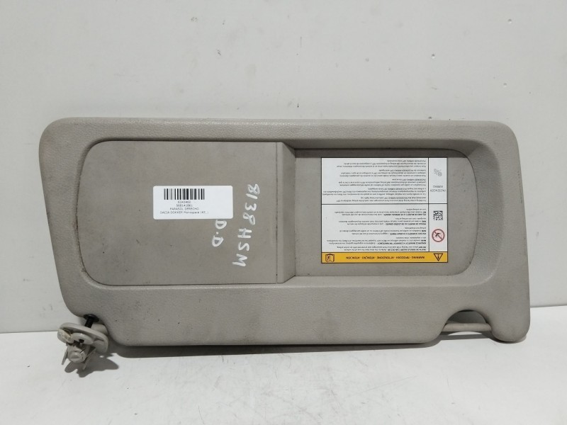 Recambio de parasol derecho para dacia dokker monospace (ke_) 1.5 dci (keaj, keah) referencia OEM IAM 568141861  