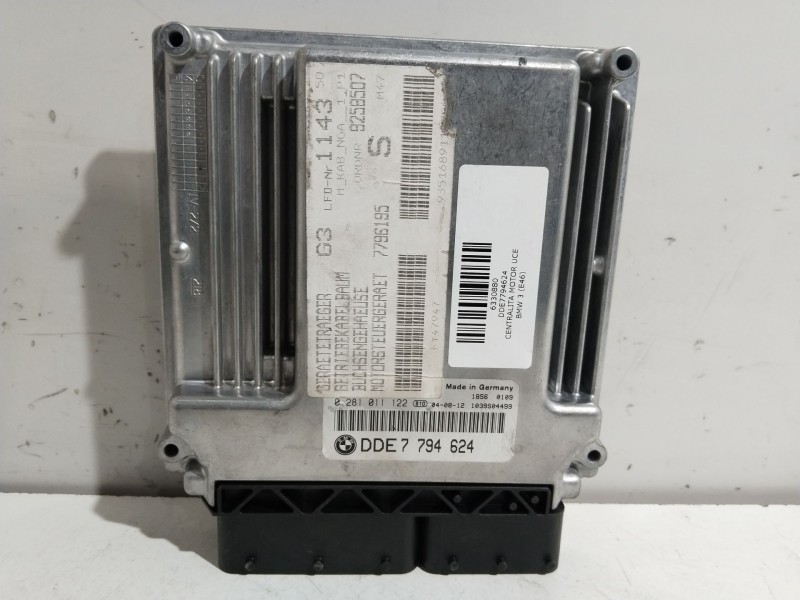 Recambio de centralita motor uce para bmw 3 (e46) 320 d referencia OEM IAM DDE7794624   Recambio de centralita motor uce para bmw 3 (e46) 320 d referencia OEM IAM DDE7794624