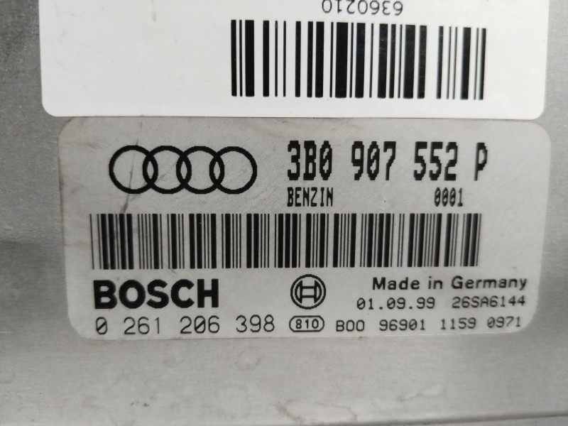 Recambio de centralita motor uce para audi a6 c5 (4b2) 2.4 referencia OEM IAM 0261206398  