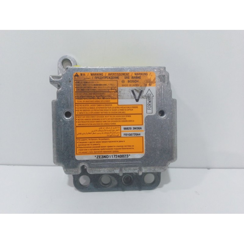 Recambio de centralita airbag para nissan leaf basis referencia OEM IAM ZE3ND117240023 988203ND0A F01G0720A4