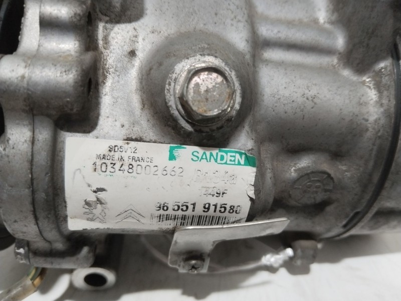 Recambio de compresor aire acondicionado para peugeot 206 sw (2e/k) 1.4 referencia OEM IAM 9655191580  