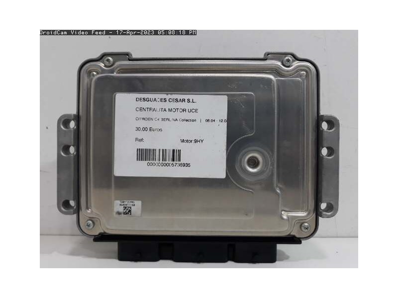 Recambio de centralita motor uce para citroën c4 berlina collection referencia OEM IAM   