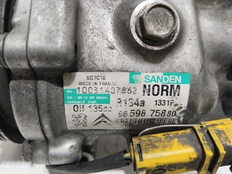 Recambio de compresor aire acondicionado para peugeot 308 sw sport referencia OEM IAM 9659875880  
