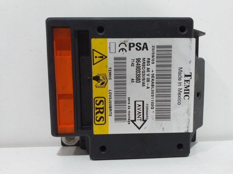 Recambio de centralita airbag para citroën c2 sx referencia OEM IAM 9649003580  