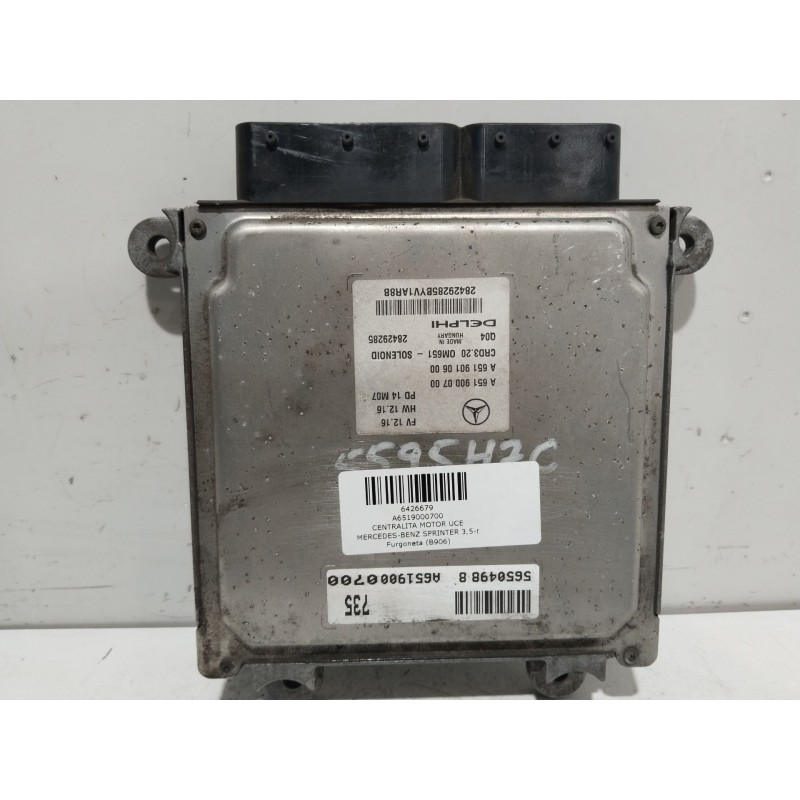 Recambio de centralita motor uce para mercedes-benz sprinter 3,5-t furgoneta (b906) 310 cdi (906.631, 906.633, 906.635, 906.637)