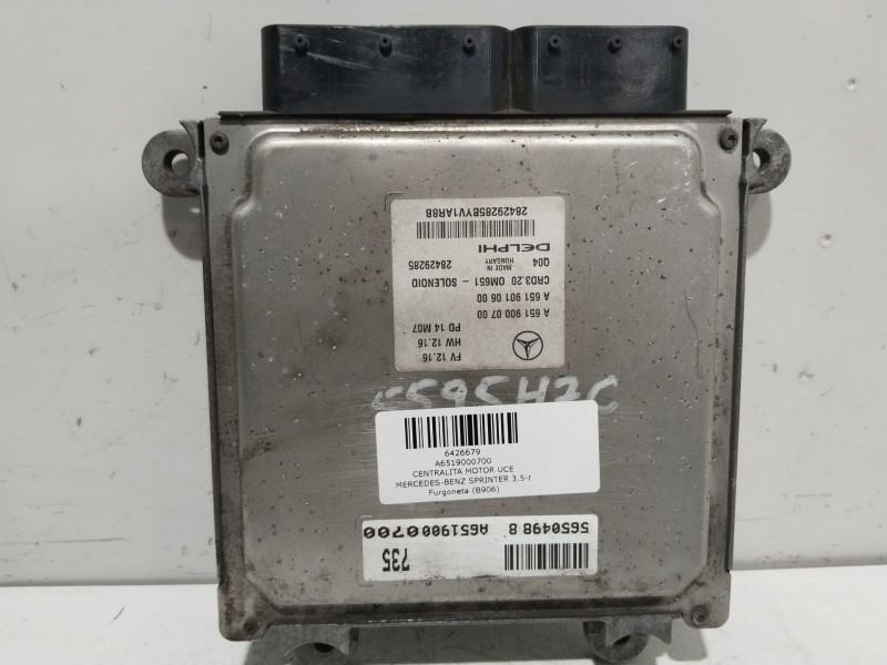 Recambio de centralita motor uce para mercedes-benz sprinter 3,5-t furgoneta (b906) 310 cdi (906.631, 906.633, 906.635, 906.637)