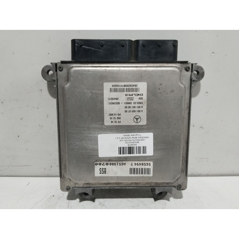 Recambio de centralita motor uce para mercedes-benz sprinter 3,5-t furgoneta (b906) 310 cdi (906.631, 906.633, 906.635, 906.637)