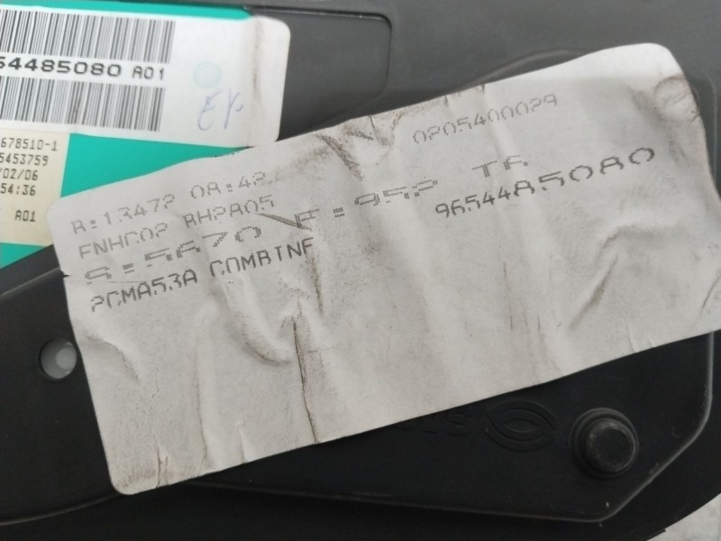 Recambio de cuadro instrumentos para peugeot 307 sw (3h) 1.6 16v referencia OEM IAM 9654485080  