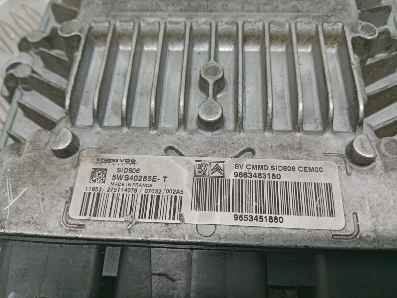 Recambio de centralita motor uce para citroën c2 (jm_) 1.4 hdi referencia OEM IAM 5WS40285ET  