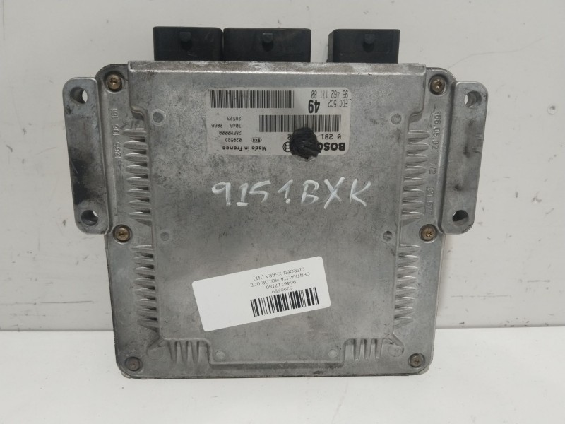 Recambio de centralita motor uce para citroën xsara (n1) 2.0 16v referencia OEM IAM 9646217180   Recambio de centralita motor uce para citroën xsara (n1) 2.0 16v referencia OEM IAM 9646217180