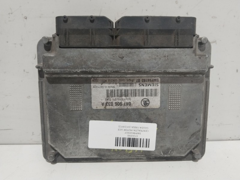 Recambio de centralita motor uce para skoda fabia (6y2/6y3) classic referencia OEM IAM 5WP4419307  047906033A