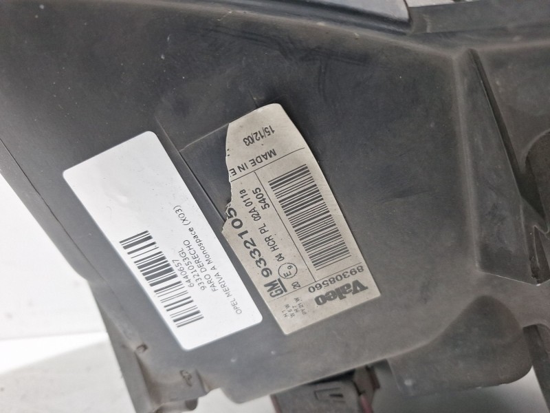 Recambio de faro derecho para opel meriva a monospace (x03) 1.7 cdti (e75) referencia OEM IAM 93321053GL   Recambio de faro derecho para opel meriva a monospace (x03) 1.7 cdti (e75) referencia OEM IAM 93321053GL