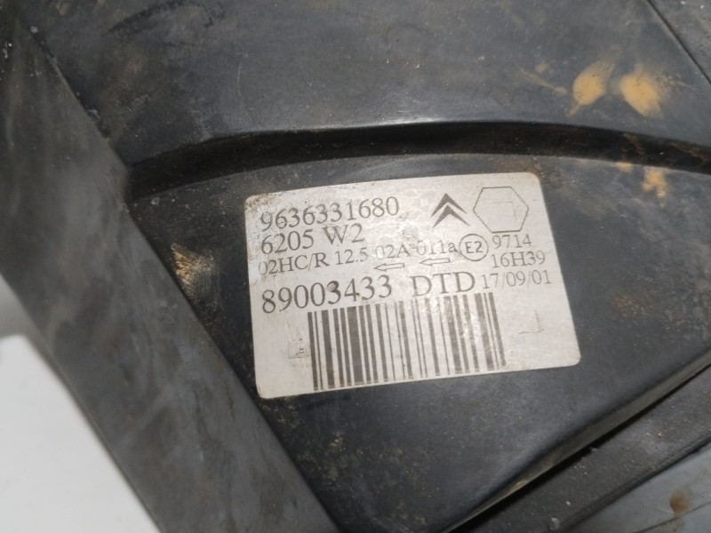 Recambio de faro derecho para citroën saxo (s0, s1) 1.4 vts referencia OEM IAM 9636331680   Recambio de faro derecho para citroën saxo (s0, s1) 1.4 vts referencia OEM IAM 9636331680