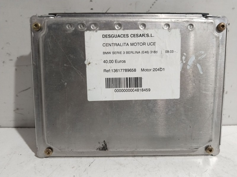 Recambio de centralita motor uce para bmw serie 3 berlina (e46) 318d referencia OEM IAM 13617789658  
