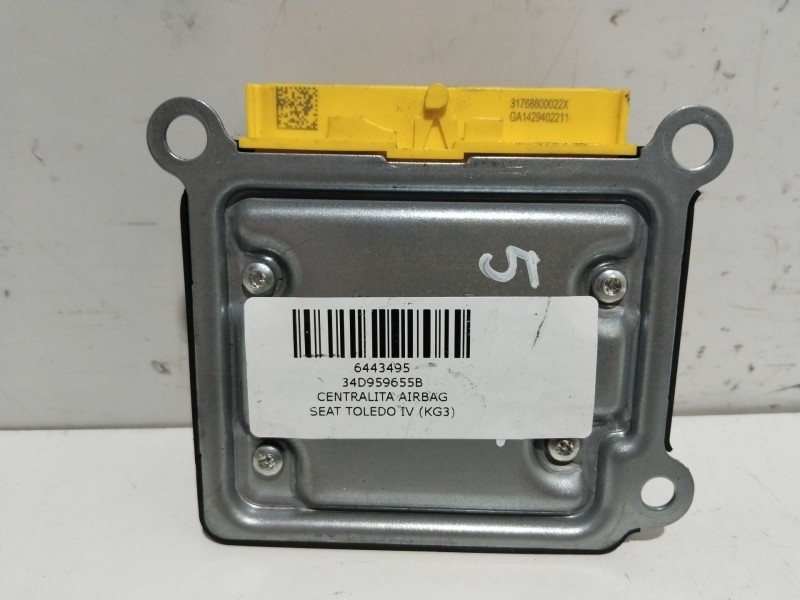 Recambio de centralita airbag para seat toledo iv (kg3) 1.6 tdi referencia OEM IAM 34D959655B  