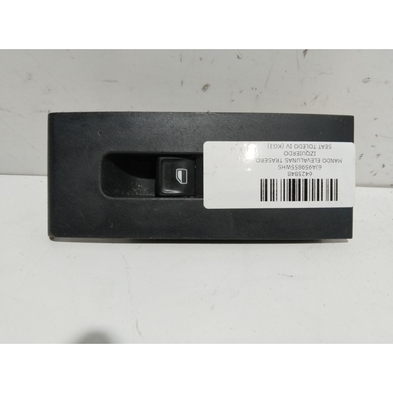 Recambio de mando elevalunas trasero izquierdo para seat toledo iv (kg3) 1.6 tdi referencia OEM IAM 6JA959855WHS  