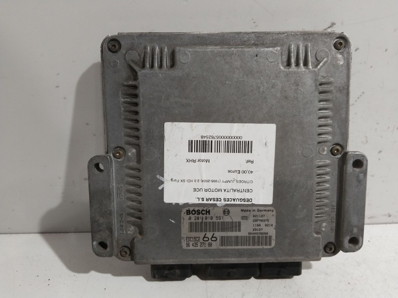 Recambio de centralita motor uce para citroën jumpy 2.0 hdi sx furg. referencia OEM IAM    Recambio de centralita motor uce para citroën jumpy 2.0 hdi sx furg. referencia OEM IAM