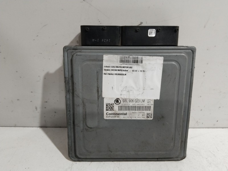 Recambio de centralita motor uce para skoda rapid active referencia OEM IAM 03L906023LM  5WP42688AA