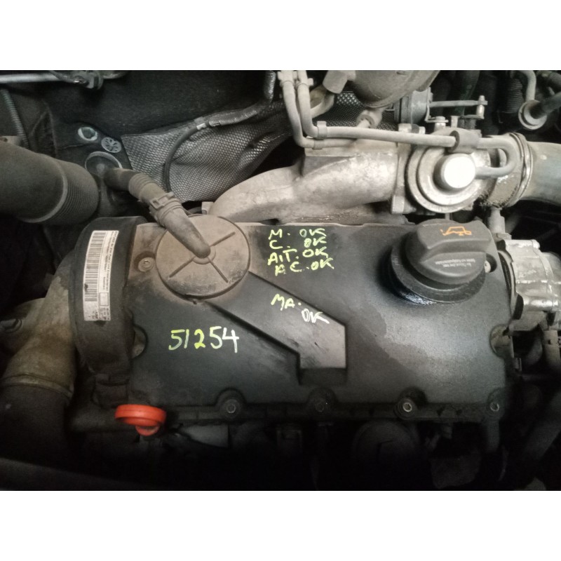 Recambio de motor completo para volkswagen transporter t5 furgoneta (7ha, 7hh, 7ea, 7eh) 1.9 tdi referencia OEM IAM AXC  