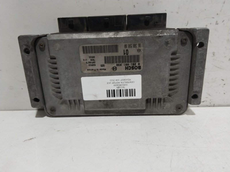 Recambio de centralita motor uce para peugeot 106 (s2) kid d referencia OEM IAM 0281001839  9630059880