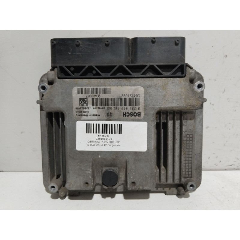 Recambio de centralita motor uce para iveco daily iv furgoneta 35c10, 35s10 referencia OEM IAM 0281012193  