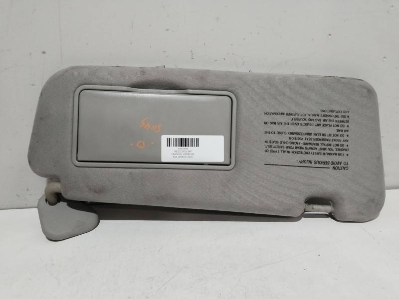 Recambio de parasol derecho para kia opirus (gh) 3.5 referencia OEM IAM 852023F010NF  