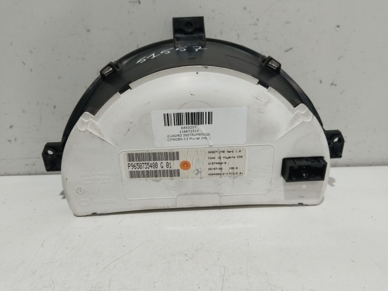 Recambio de cuadro instrumentos para citroën c3 pluriel (hb_) 1.4 referencia OEM IAM 216672523  