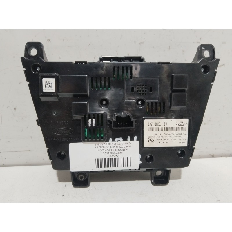 Recambio de mando multifuncion para ford tourneo connect / grand tourneo connect v408 monospace 1.6 tdci referencia OEM IAM BK2T