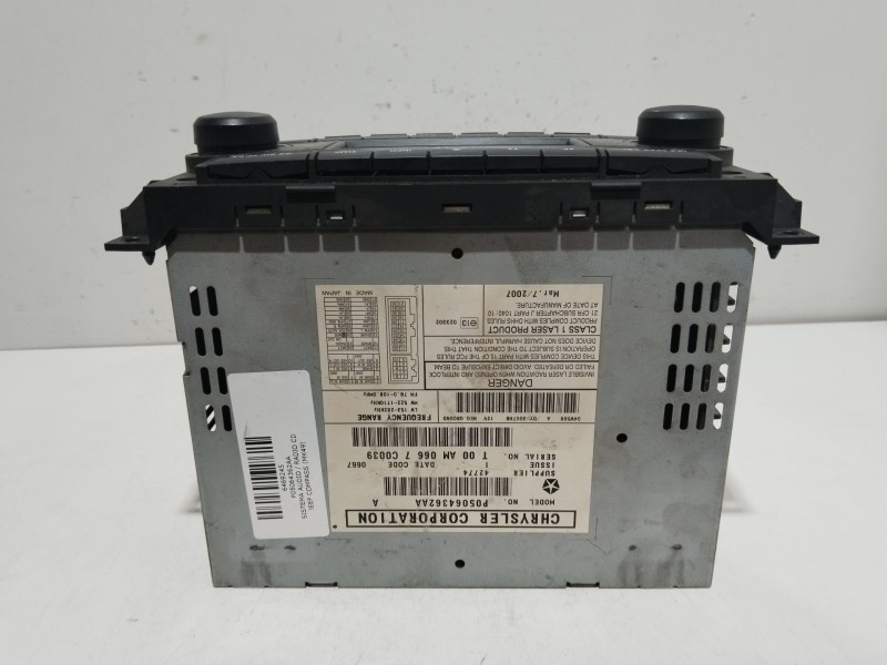 Recambio de sistema audio / radio cd para jeep compass (mk49) 2.0 crd 4x4 referencia OEM IAM P05064362AA  