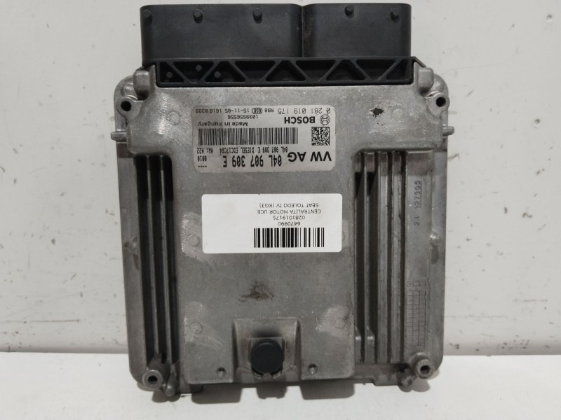 Recambio de centralita motor uce para seat toledo iv (kg3) 1.6 tdi referencia OEM IAM 0281019175  