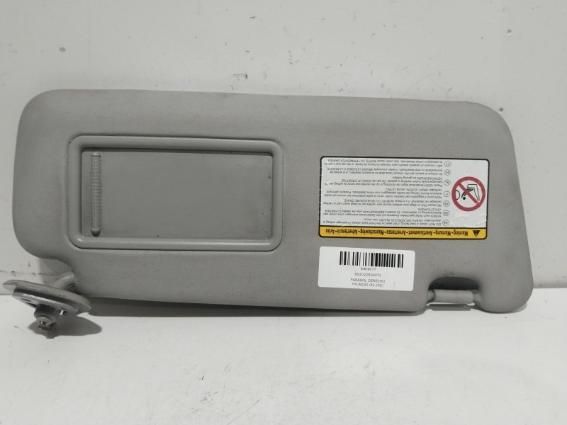 Recambio de parasol derecho para hyundai i30 (fd) 1.4 referencia OEM IAM 852022R000TX  