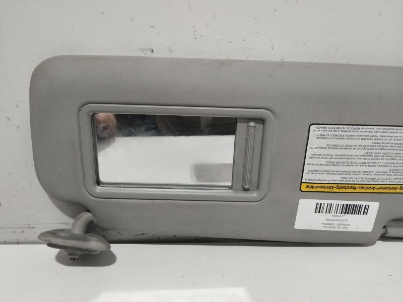 Recambio de parasol derecho para hyundai i30 (fd) 1.4 referencia OEM IAM 852022R000TX  