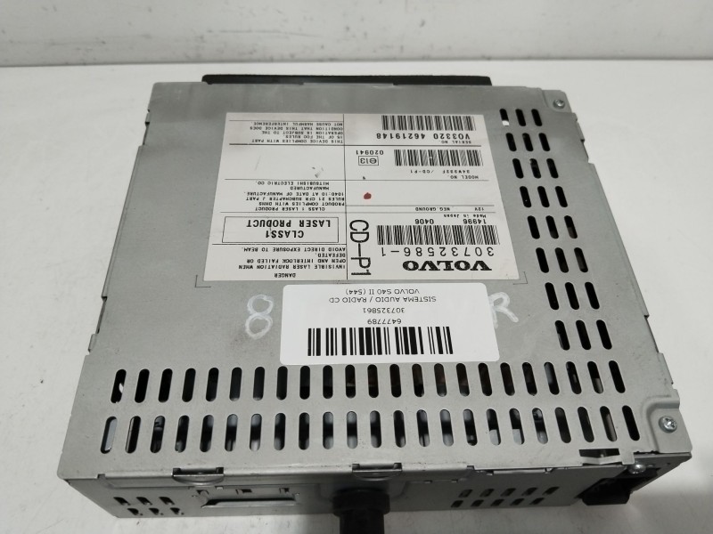 Recambio de sistema audio / radio cd para volvo s40 ii (544) 2.0 d referencia OEM IAM 307325861  