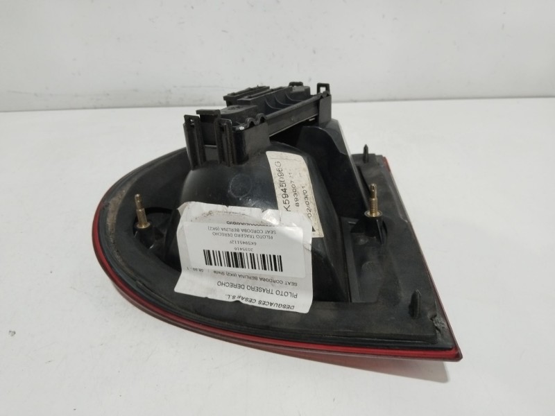 Recambio de piloto trasero derecho para seat cordoba berlina (6k2) stella referencia OEM IAM 6K5945112F  