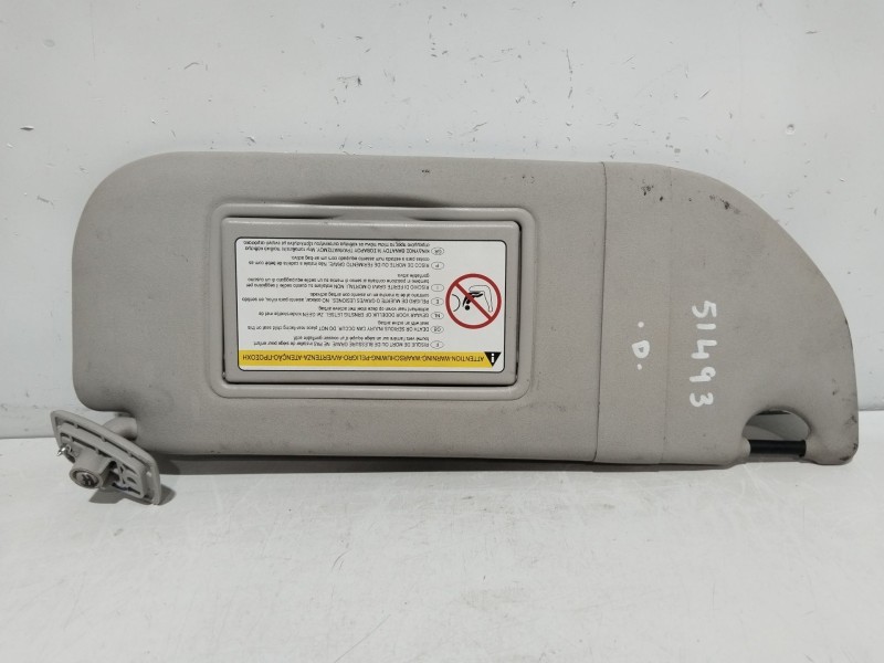 Recambio de parasol derecho para peugeot 107 (pm_, pn_) 1.0 referencia OEM IAM 8143LP  