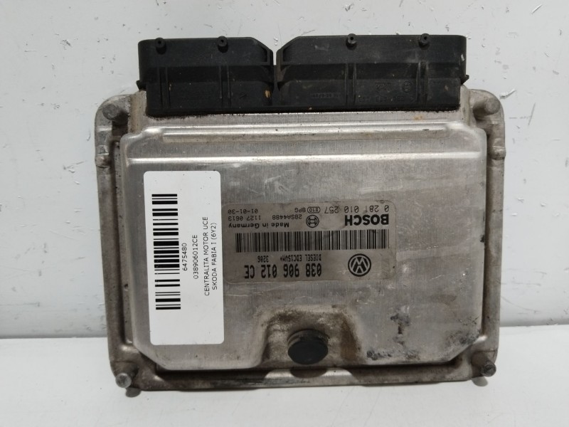 Recambio de centralita motor uce para skoda fabia i (6y2) 1.9 sdi referencia OEM IAM 038906012CE  