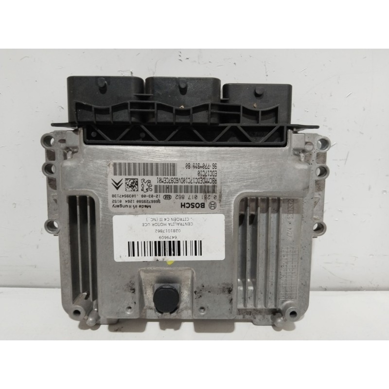 Recambio de centralita motor uce para citroën c4 ii (nc_) 1.6 hdi 90 referencia OEM IAM 0281017862  