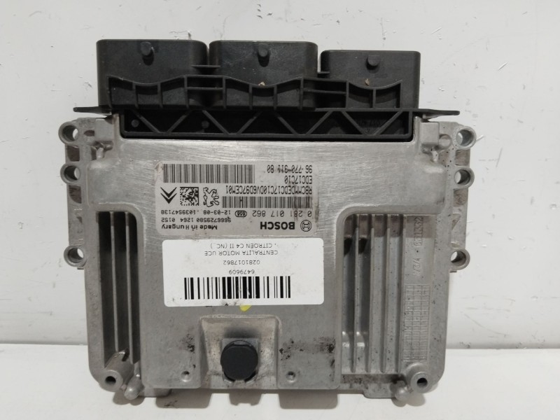 Recambio de centralita motor uce para citroën c4 ii (nc_) 1.6 hdi 90 referencia OEM IAM 0281017862  
