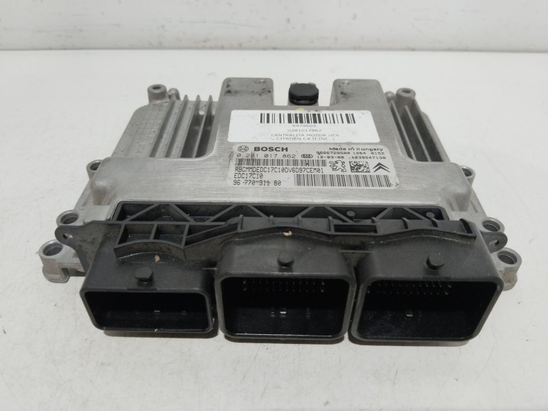 Recambio de centralita motor uce para citroën c4 ii (nc_) 1.6 hdi 90 referencia OEM IAM 0281017862  