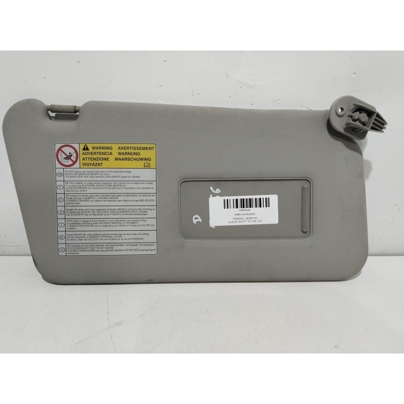 Recambio de parasol derecho para suzuki swift iii (mz, ez) 1.3 ddis (rs 413d) referencia OEM IAM 8480162J426GS  