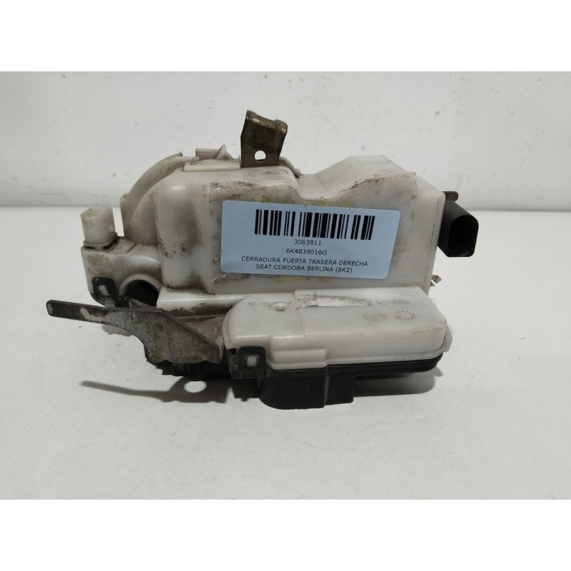Recambio de cerradura puerta trasera derecha para seat cordoba berlina (6k2) signo referencia OEM IAM 6K4839016G  
