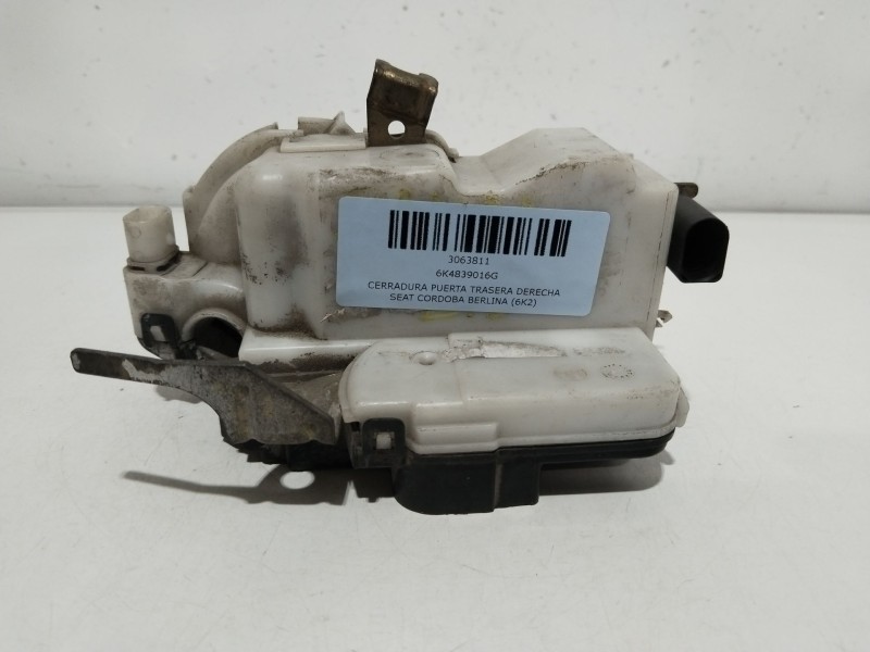 Recambio de cerradura puerta trasera derecha para seat cordoba berlina (6k2) signo referencia OEM IAM 6K4839016G  