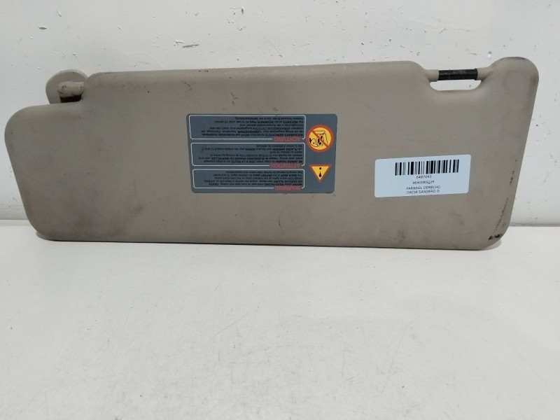 Recambio de parasol derecho para dacia sandero ii 1.5 dci referencia OEM IAM 964008322R  