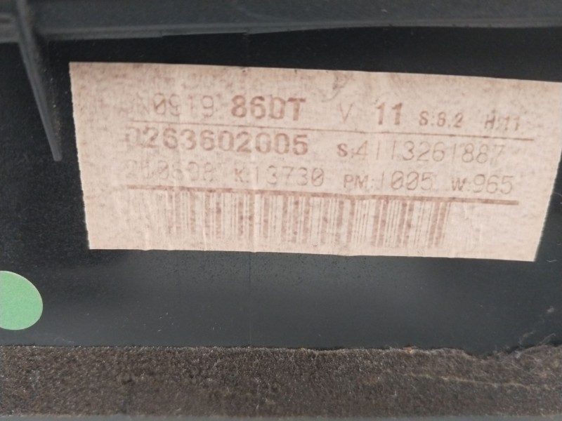 Recambio de cuadro instrumentos para volkswagen polo berlina (6n1) básico referencia OEM IAM   