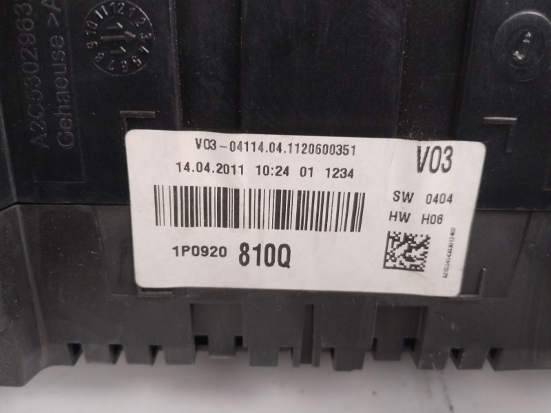 Recambio de cuadro instrumentos para seat altea xl (5p5) stylance / style referencia OEM IAM 1p0920  