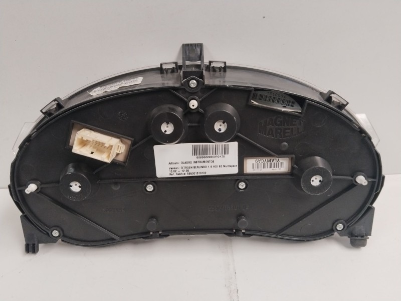 Recambio de cuadro instrumentos para citroën berlingo 1.6 hdi 92 multispace referencia OEM IAM 555001310102  