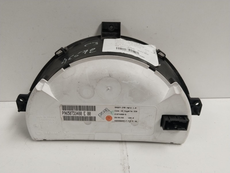 Recambio de cuadro instrumentos para citroën c3 1.4 hdi sx plus referencia OEM IAM 9650735480E  