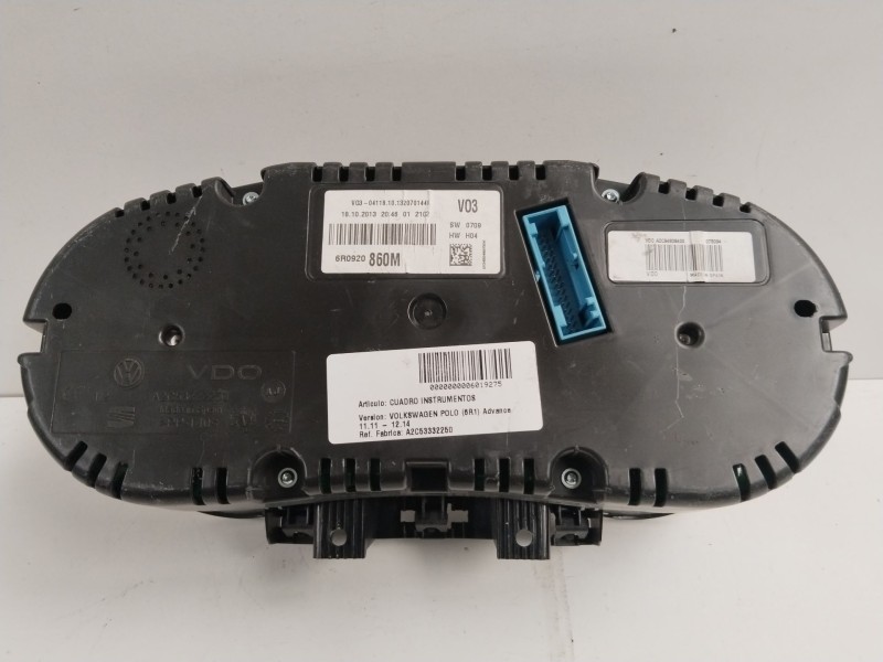 Recambio de cuadro instrumentos para volkswagen polo (6r1) advance referencia OEM IAM A2C53332250  