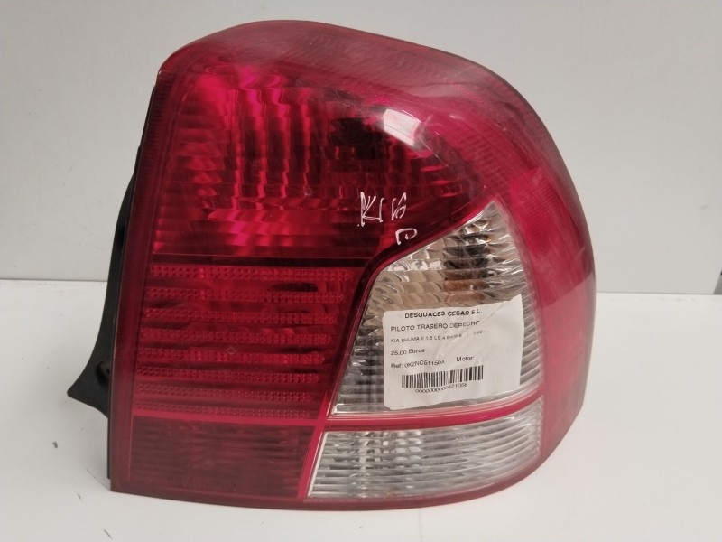 Recambio de piloto trasero derecho para kia shuma ii 1.6 ls 4 berlina referencia OEM IAM 0K2NC51150A  